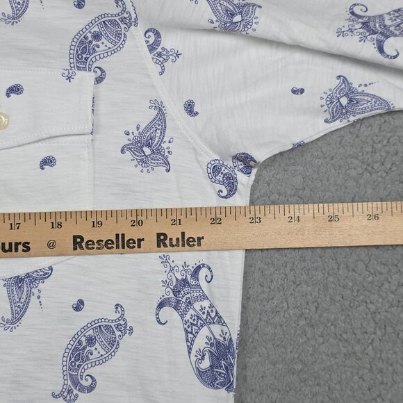 B Draddy Parsons Polo Shirt Mens Medium 100% Organic Pima 4 Button Lightweight - Picture 8 of 9